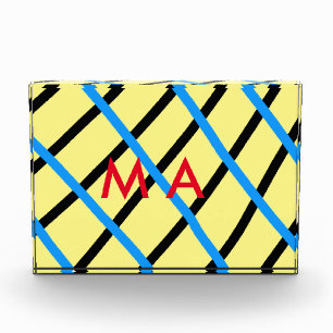 Simple monogram add your name letter man minimal t photo block