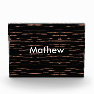Simple monogram add your name letter man minimal t photo block