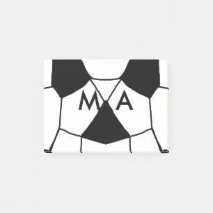 Simple monogram add your name letter man minimal t post-it notes