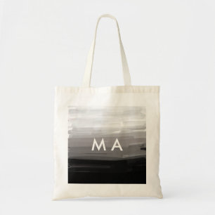Simple monogram add your name letter man minimal t tote bag