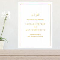 Simple Monogram Elegant Wedding