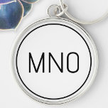 Simple Monogram Initial<br><div class="desc">Modern typography minimalist monogram initial design which can be changed to personalise. Simple circular border to frame the initials.</div>