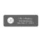 Simple Monogram Initial Grey Return Address Label