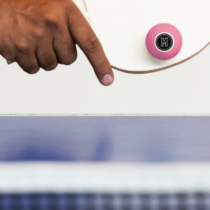 SIMPLE MONOGRAM INTITAL  PING PONG BALL