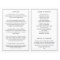 Simple Monogram Modern Funeral Program