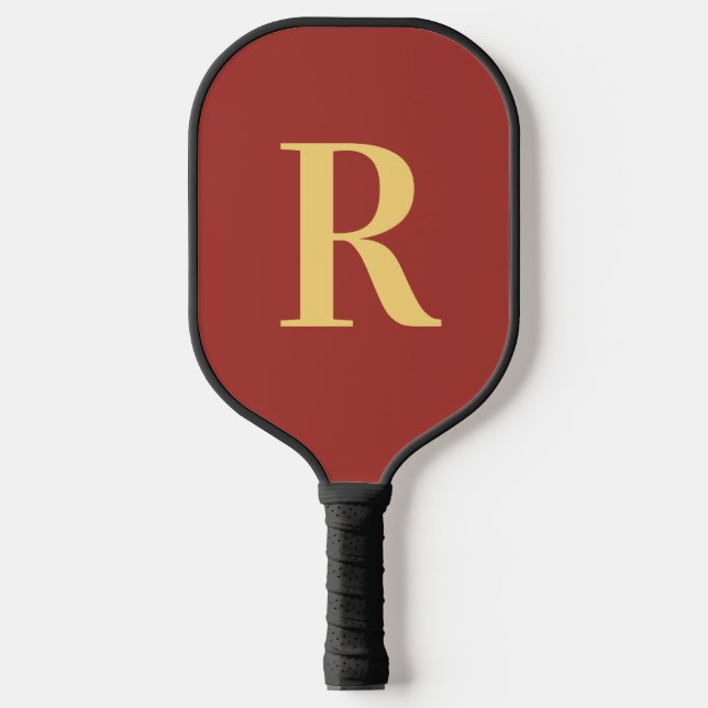 Simple Monogram Modern Pickleball Paddle (Front)