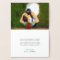 Simple Monogram Photo Elegant Wedding Thank You