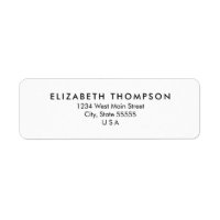 Simple Monogram Return Label