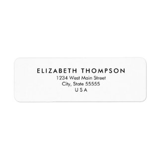 Simple Monogram Return Label
