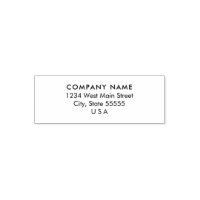 Simple Monogram Return Label