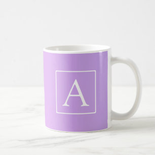 Simple Monogram   Subtle Pink/Purple Ombre Coffee Mug