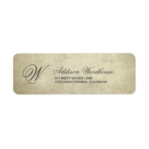 Simple Monogram   Vintage Paper