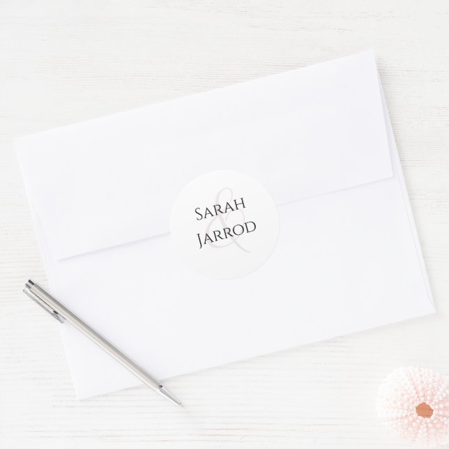 Simple Monogram Wedding Envelope Seal (Envelope)