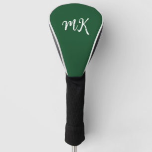 Simple Monogrammed Personalised Golf Head Cover