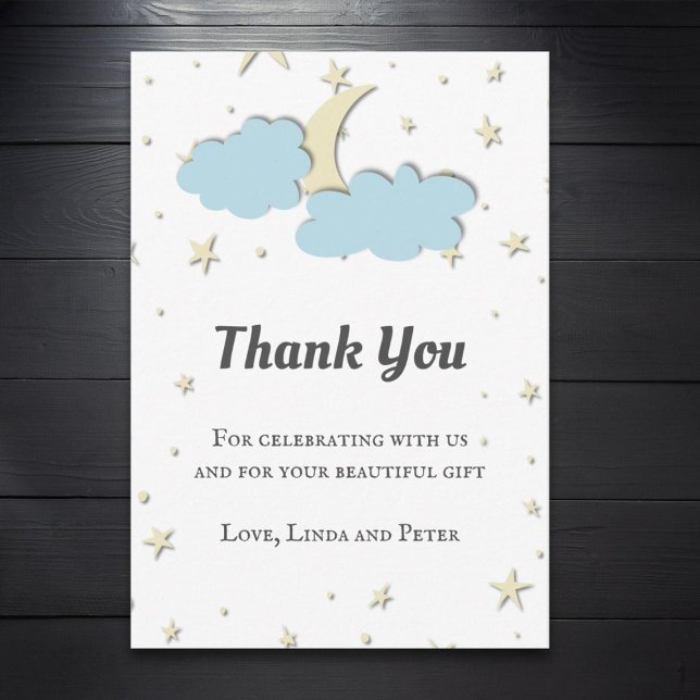 Simple Moon Thank You Card (Creator Uploaded)
