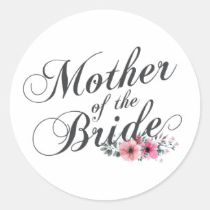 Simple Mother of the Bride Wedding   Sticker