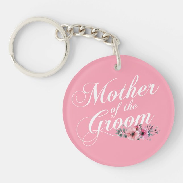 Simple Mother of the Groom Wedding | Keychain (Front)