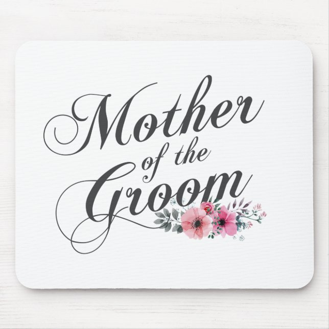Simple Mother of the Groom Wedding | Mousepad (Front)