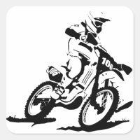 Simple Motorcross Bike and Rider