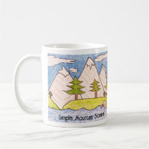 Simple Mountain Scene Coffee Mug