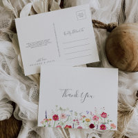 Simple Multicolor Wildflower Thank You