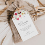 Simple Multicolor Wildflower Wedding Welcome Gift Tags<br><div class="desc">These simple multicolor wildflower wedding welcome gift tags are perfect for a rustic wedding. The design features a multicolored assortment of pink,  blush,  purple,  yellow,  white,  violet,  red,  burgundy wild flowers.

These tags are perfect for hotel guest welcome bags and destination weddings.</div>