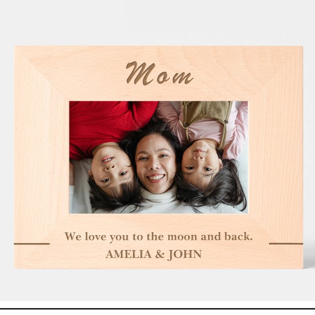 Simple Mum Quote Custom Wood Picture Frames (Creator Uploaded)