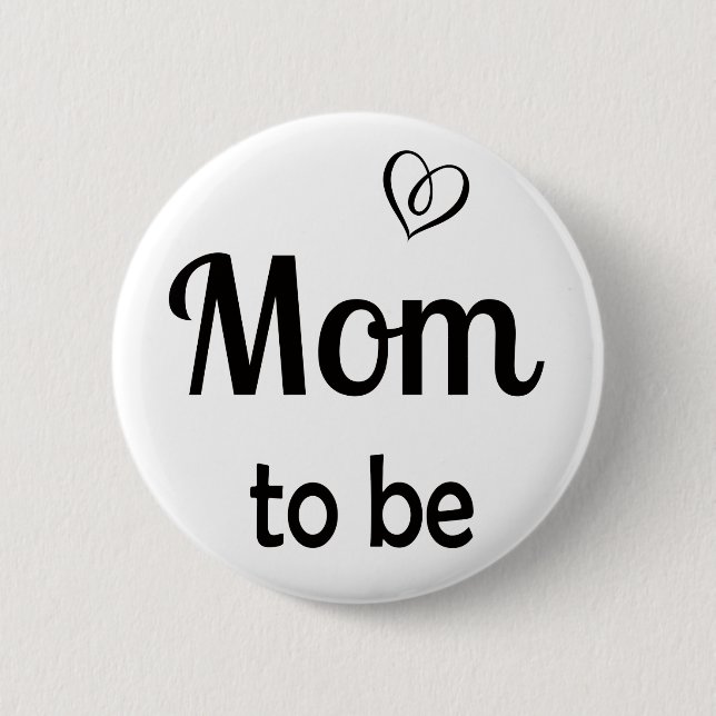 Simple Mum to be Baby Shower Pin (Front)