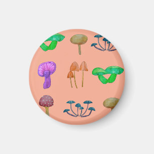 Simple mushroom pattern magnet