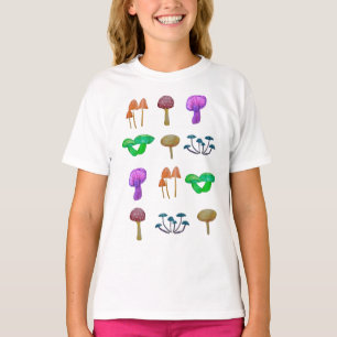 Simple mushroom pattern T-Shirt