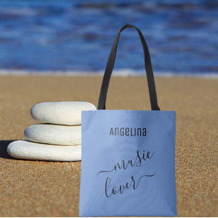 Simple Music Lover Custom Tote Bag