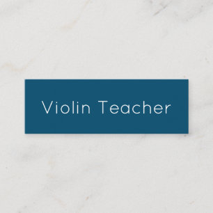 Simple Music Teacher Business Card
