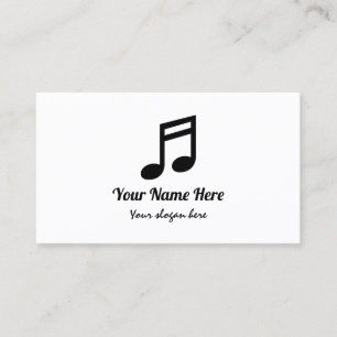Simple music teacher business card template