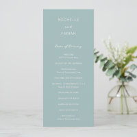 Simple Muted Blue Elegant Wedding