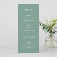 Simple Muted Green Elegant Wedding