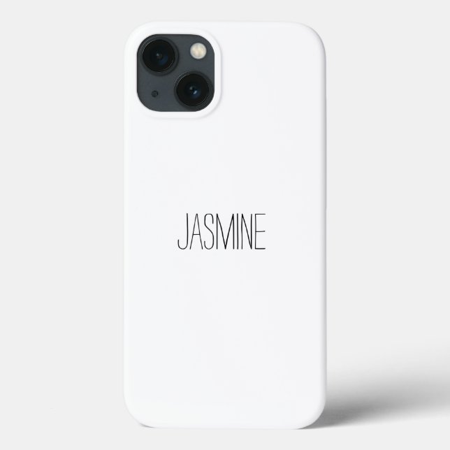 Simple Name Clear Case (Back)