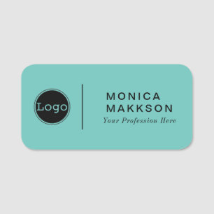 Simple Name, Logo And Title Name Tag