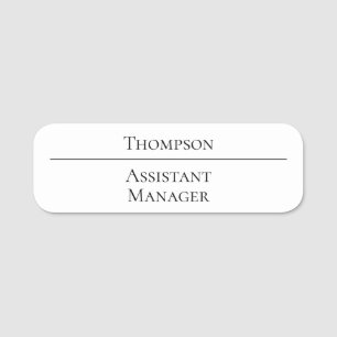 Simple Name Position Business Tag