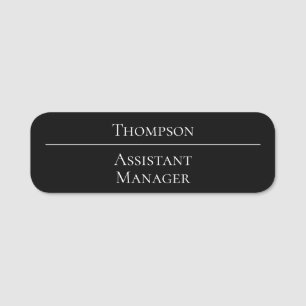 Simple Name Position Business Tag
