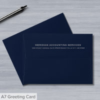 Simple Navy Blue Business