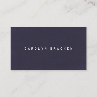 Simple Navy Blue Textured Background Business Card