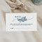 Simple Navy Calligraphy Diaper Raffle Enclosure