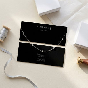 Simple necklace display card