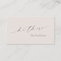 Simple Neutral Biege Tan QR Code Elegant Modern