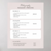 Simple Neutral Price List Template