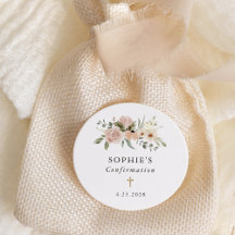 Simple Neutral Watercolor Flowers | Confirmation