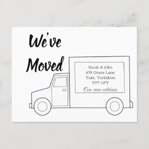 Simple New Home New Address We’ve Moved Announcement Postcard