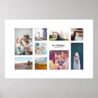 Simple Nine Photo Custom Art Print Gift