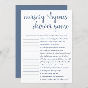 Simple Nursery Rhymes   Dusty Blue Game Card