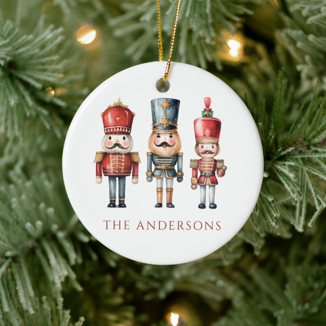 Simple Nutcracker Christmas Holiday  Ceramic Tree Decoration (Tree)